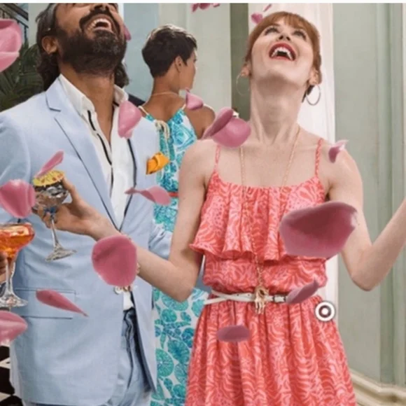 Lilly Pulitzer Pink & Coral Animal Print Dress Size XL - Picture 11 of 12